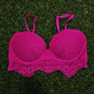 Victoria Secret Pink Molded Cup Lace Bralette